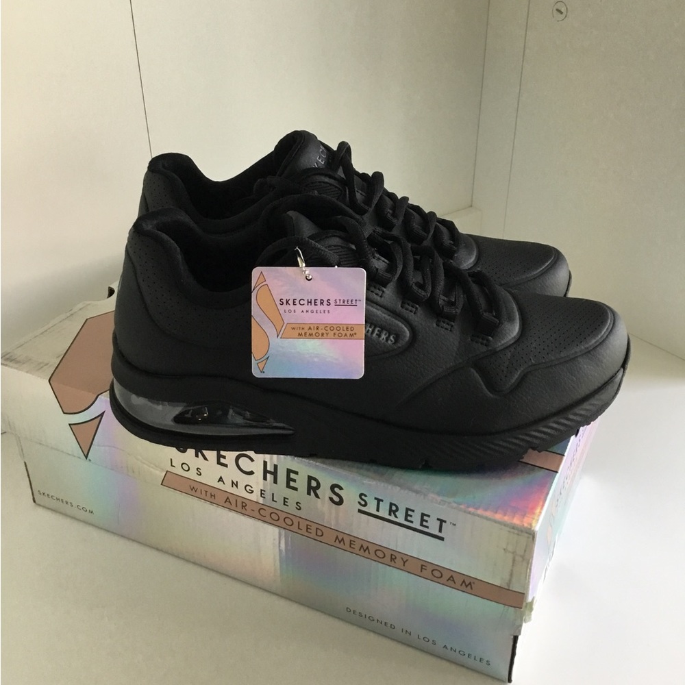 Skechers Uno 2 Air Around You Sneaker, Black, 8.5, New